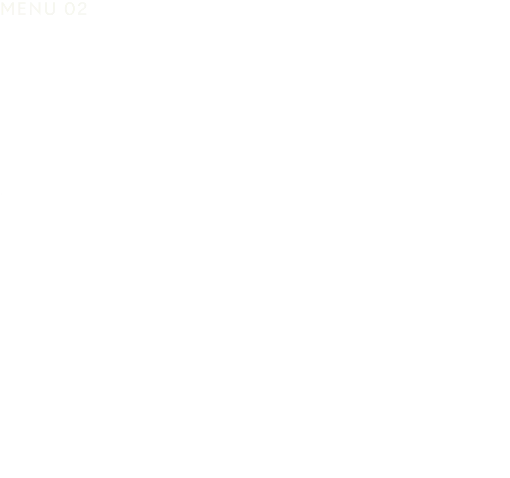 MENU 02 SOUP スープ 全3種。1食分のごろごろ野菜スープが心も体も満たします