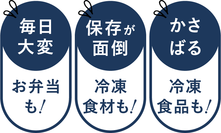 毎日大変 保存が面倒 かさばる